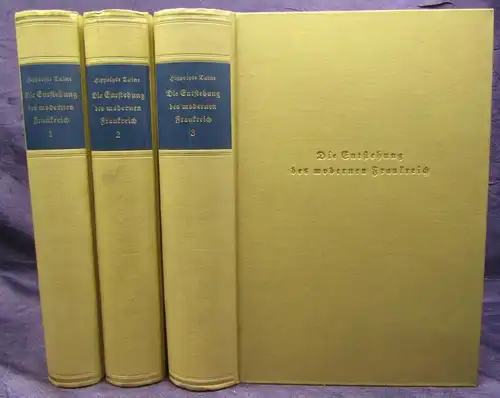 Taine die Enstehung des modernen Frankreich 3 Bände Geschichte Ortskunde js