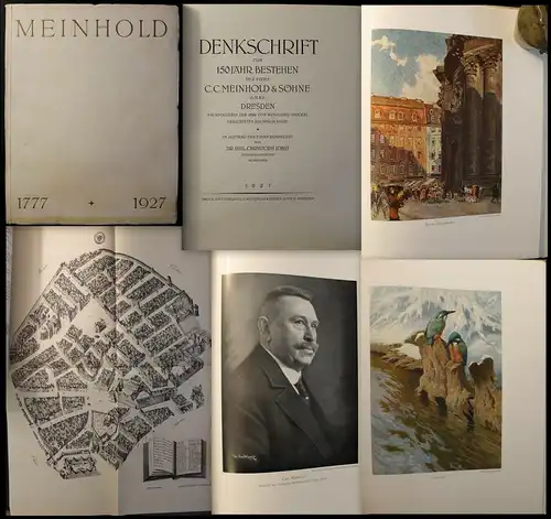 Jobst Denkschrift Jubiläum 150 Jahre C.C. Meinhold & Söhne 1927 Buchbinderei xz