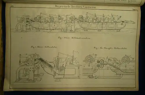 Atlas Band zu "Der praktische Maschinen-Constructeur" 1874 95 Tafeln Technik sf