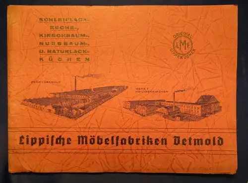 Orig. Möbelkatalog Lippische Möbelfabrik Detmold um 1930 Art Deco Chippendale sf