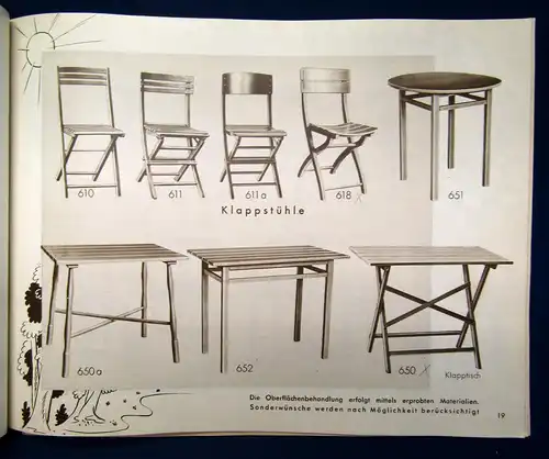 Original Möbelkatalog von Bombenstabil um 1930 Bauhaus Art Deco Chippendale sf