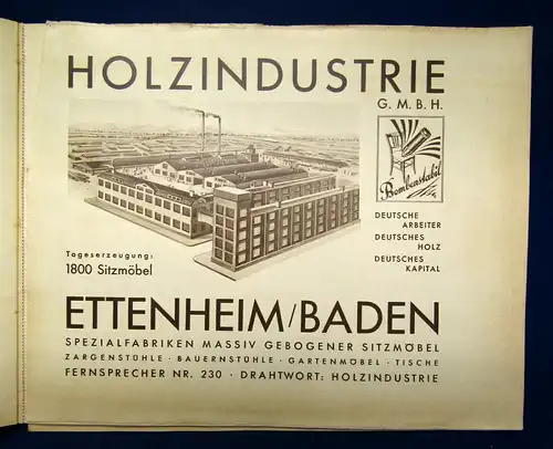 Original Möbelkatalog von Bombenstabil um 1930 Bauhaus Art Deco Chippendale sf