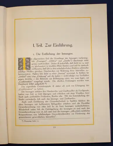 Festschrift Die Geschichte der Innung der Baumeister zu Dresden 1913 Handel js