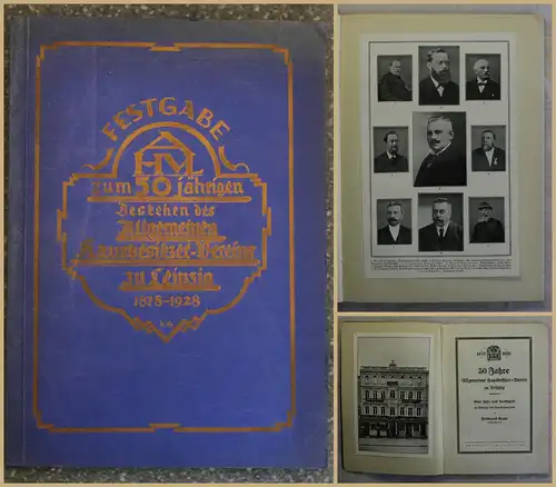 Kahnt Festschrift 50 Jahre Allgemeiner Hausbesitzer-Verein zu Leipzig 1928 xy