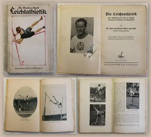 K. F. Ritter von Halt Die Leichtathletik 1922 Technik Training Taktik Sport xz