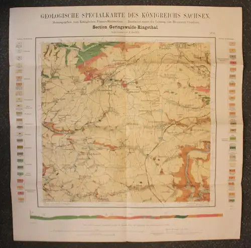 Geologische Specialkarte des Königreichs Sachsen 1901 Geografie Saxonica sf