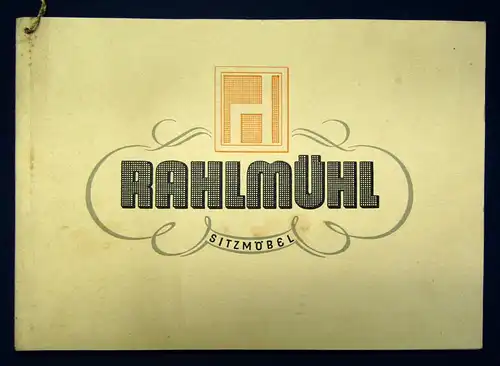 Original Möbelkatalog von Rahlmühl um 1930 Bauhaus Art Deco Chippendale sf