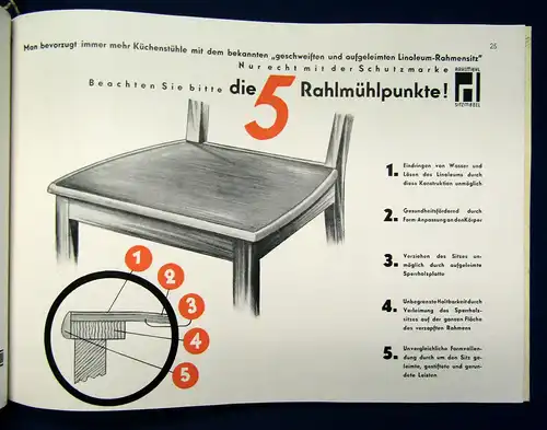 Original Möbelkatalog von Rahlmühl um 1930 Bauhaus Art Deco Chippendale sf