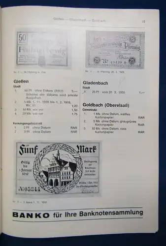 Meyer Deutsches Papiernotgeld von Baden+ Heft 3 Südwestdeutschland 1973 js