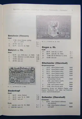 Meyer Deutsches Papiernotgeld von Baden+ Heft 3 Südwestdeutschland 1973 js