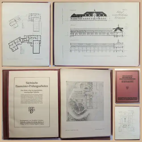 Deutscher Techniker-Verband Sächsische Baumeister-Prüfungsarbeiten Entwürfe 1913