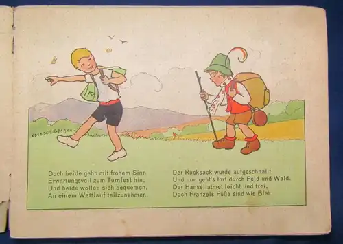 Dreher Turnerhans und Bummelfranz um 1930 Steinkamp Verlag sehr selten