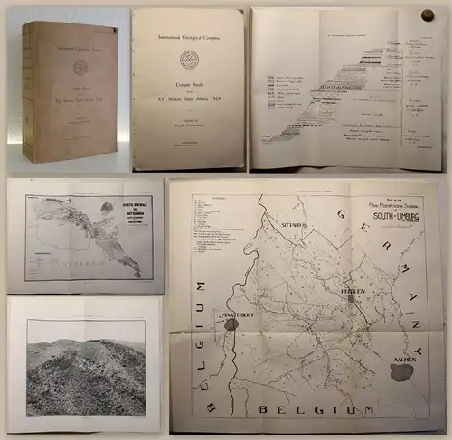 Internationel Geological Congress Compte Rendu South Africa 1930 Vorträge xy