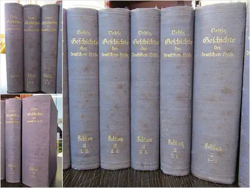 Vehse Geschichte der deutschen Höfe seit der Reformation 48 Bde 1851-1860 sf