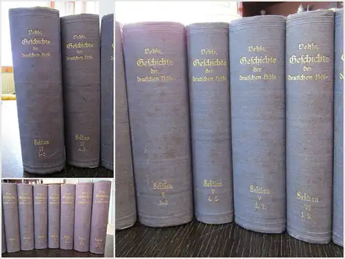 Vehse Geschichte der deutschen Höfe seit der Reformation 48 Bde 1851-1860 sf