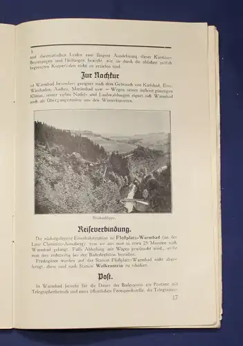 Warmbad bei Wolkenstein im Sächsischen Erzgebirge 1926 Ortskunde Landeskunde js