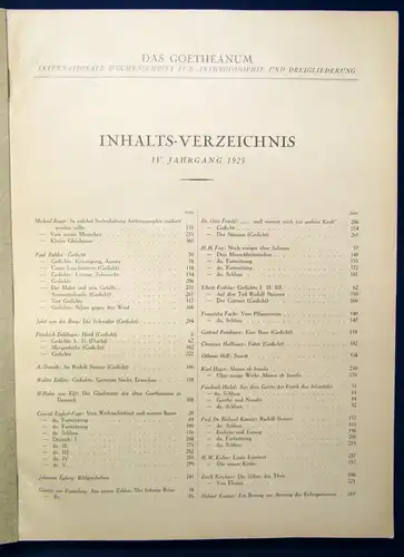 Das Goetheanum Wochenschrift für Anthroposophie u. Dreigliederung 4.Jg. 1925 js