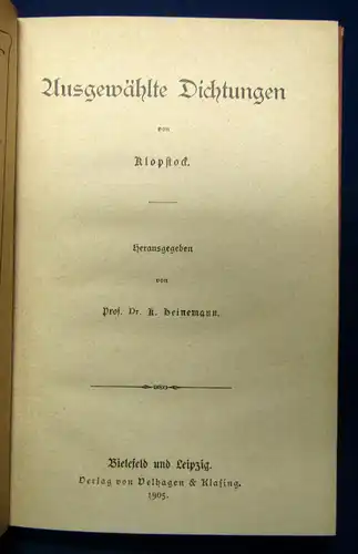 Sammlung deutscher Schulausgaben 2 Bde (Lieferung 45/46) 1902/05 Belletristik sf