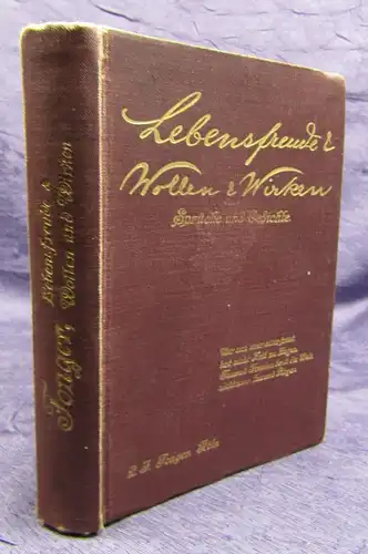Tonger Lebensfreude (Sprüche und Gedichte) um 1920 Belletristik Klassiker sf