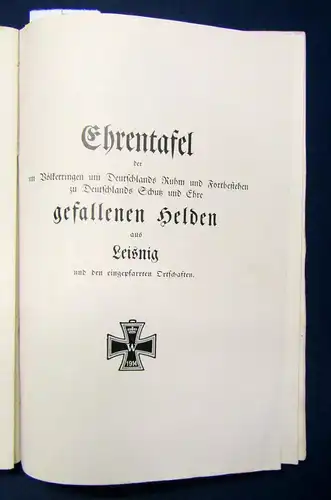 Festschrift zum Leisniger Heimatheft 1927 Geschichte Sachsen Saxonica sf