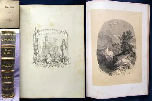 Uhlands Gedichte 1867 mit Holzschnitten Weltliteratur Klassiker Dichter js