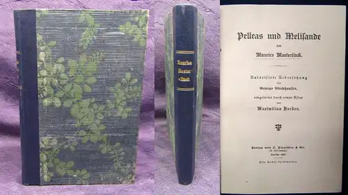 Maeterlinck Pelleas und Melisande übersetzt von George Stockhausen 1897 js