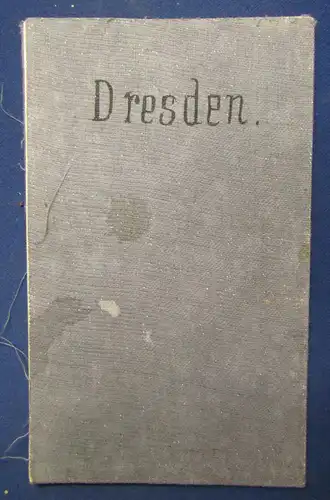Deutsche Strassenprofilkarte für Rad-u. Motorfahrer für Dresden um 1925 js