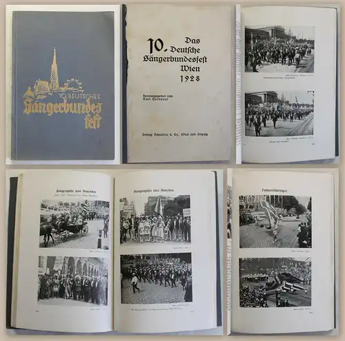 Harbauer Das 10. Deutsche Sängerbundesfest Wien 1928 Festschrift illustriert xz