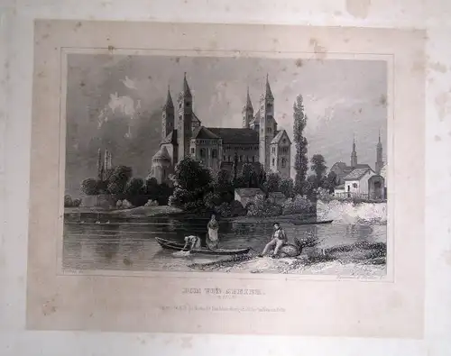 Blaul Der Kaiserdom zu Speier. Führer und Erinnerungsbuch. 1860 EA Geschichte sf