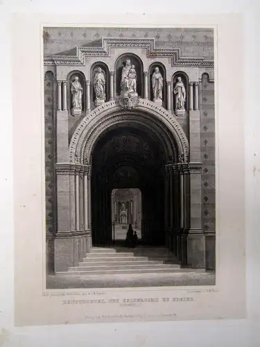 Blaul Der Kaiserdom zu Speier. Führer und Erinnerungsbuch. 1860 EA Geschichte sf