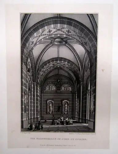 Blaul Der Kaiserdom zu Speier. Führer und Erinnerungsbuch. 1860 EA Geschichte sf