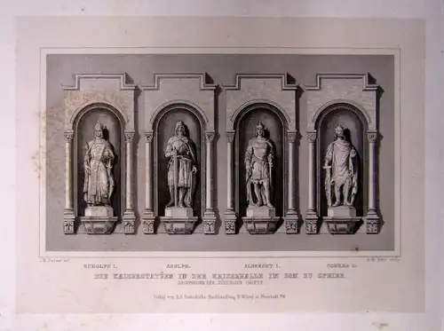 Blaul Der Kaiserdom zu Speier. Führer und Erinnerungsbuch. 1860 EA Geschichte sf