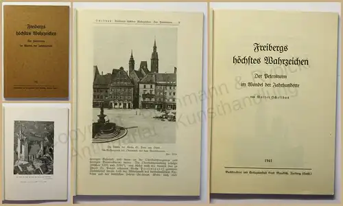 Schellhas Freibergs höchstes Wahrzeichen 1941 Orskunde Geografie Sachsen xy