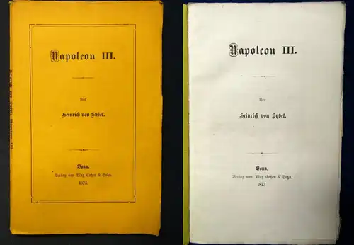 Sybel Napoleon III. 1873 EA Militaria Militär Krieg Geschichte Wissen  js