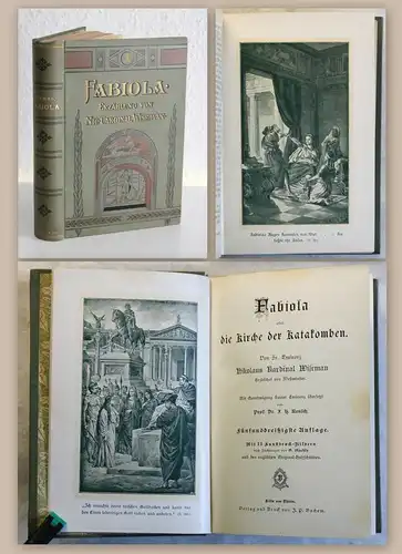 Wiseman Fabiola Kirche der Katakomben um 1900 Erzählung Christenverfolgung xz