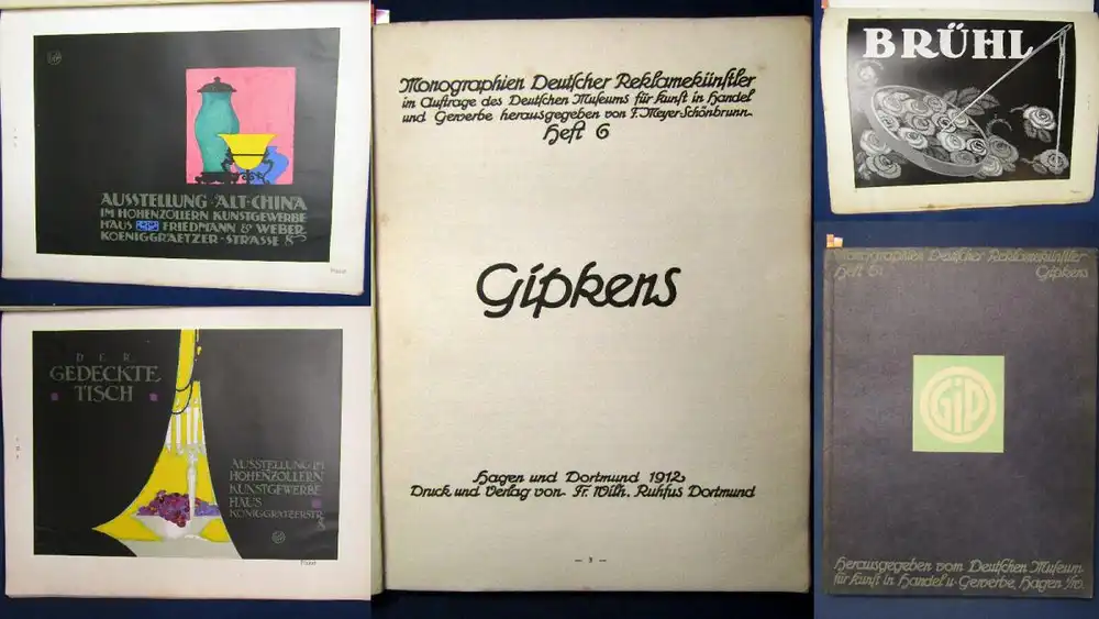 Schnbrunn Julius) Gipken Monographien Deutscher Reklameknstler 6.Heft 1912 js 0