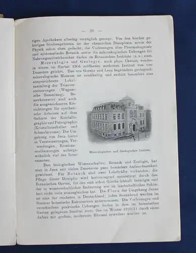 Jena als Universität und Stadt im Sommer 1913 Ortskunde Landeskunde Thüringen js