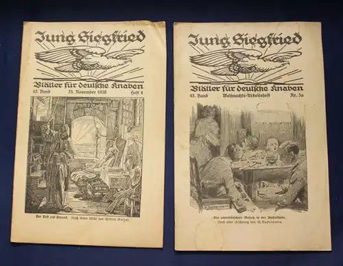 Jung Siegfried 11 Hefte 1926-1930  Magazin Jugendliteratur Jugend Deutschland js