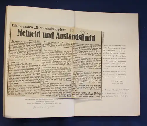 Amtsblatt des Bischöflichen Ordinariats Berlin 1934 Glaube Christentum Gott js