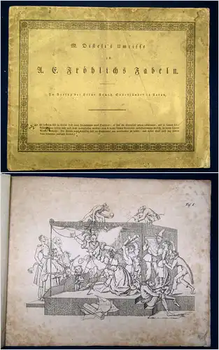 Disteli (M. Disteli) um 1830 Belletristik Klassiker Fabeln Weltliteratur sf