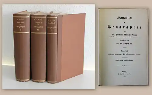 Daniel Handbuch der Geografie 3 Bde 1894 Landeskunde Weltweit Europa Deutschland