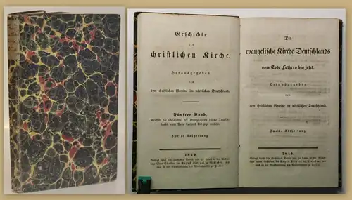 Geschichte der christlichen Kirche Die evangelische Kirche 5. Bd 1849 Religion