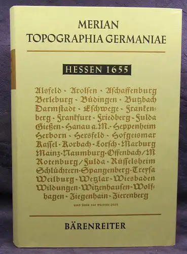 Niemeyer Merian Topographia Germaniae 1966 Faksimile Hessen 1655 Ortskunde js