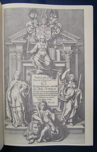 Niemeyer Merian Topographia Germaniae 1966 Faksimile Hessen 1655 Ortskunde js