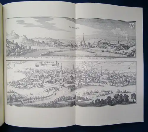 Niemeyer Merian Topographia Germaniae 1966 Faksimile Hessen 1655 Ortskunde js