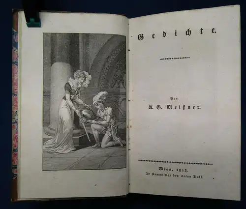 Meißners sämmtliche Werke 5. Band Gedichte 1813 Belletristik Literatur  js