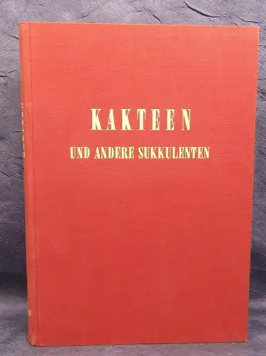 Kakteen und andere Sukkulenten Jahrgang 14, 1963 Pflanzenkunde Botanik js