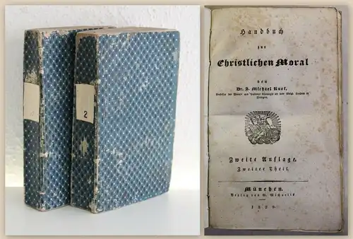 Ruf Handbuch zur Christlichen Moral 2 Bd 1829 Theologie Ethik Sünden Aberglaube