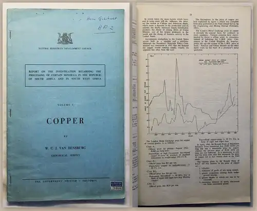 Rensburg Copper Geological Survey (um 1963) Bericht Bergbau Südafrika xy