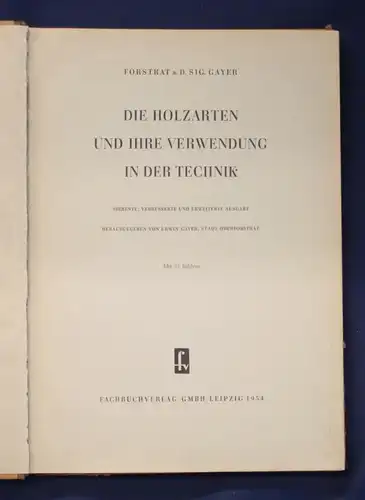 Schmidt Konvolut Holztechniken Verarbeitung Trocknung 3 Bücher 1953/1979 js